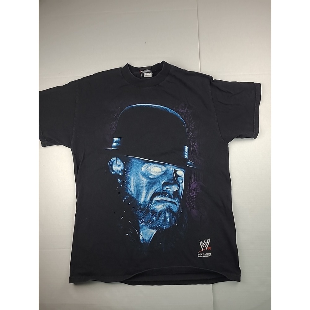 The Undertaker T-Shirt  Mens M 2007 WWF WWE Wrestling Original Deadman‎ 2 Sided